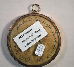 American Portrait Miniature on Paper of a Lady, Attributed to Samuel Folwell