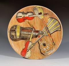 Piero Fornasetti Strumenti Musicali Ceramic Plates, Set of Six