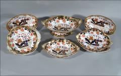 Spode 967 Pattern Porcelain Dessert Service, Twenty Two Pieces, circa 1807-1815