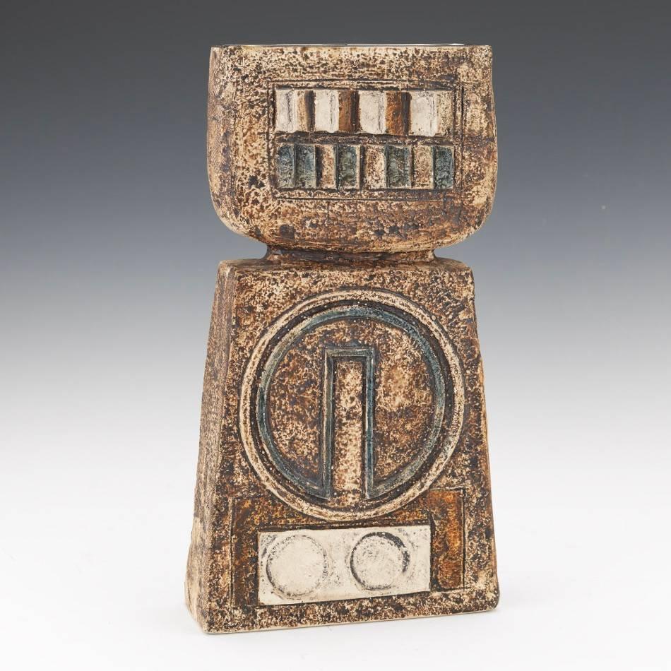 Troika Cornwall Pottery Vase, Linda Taylor, Newlyn, 1970s at 1stDibs