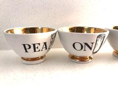 Piero Fornasetti Set of Six Bar Snack Bowls, 1960