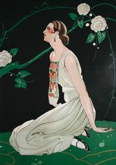 French Art Deco Period Fashion Poster by Umberto Brunelleschi, 1924