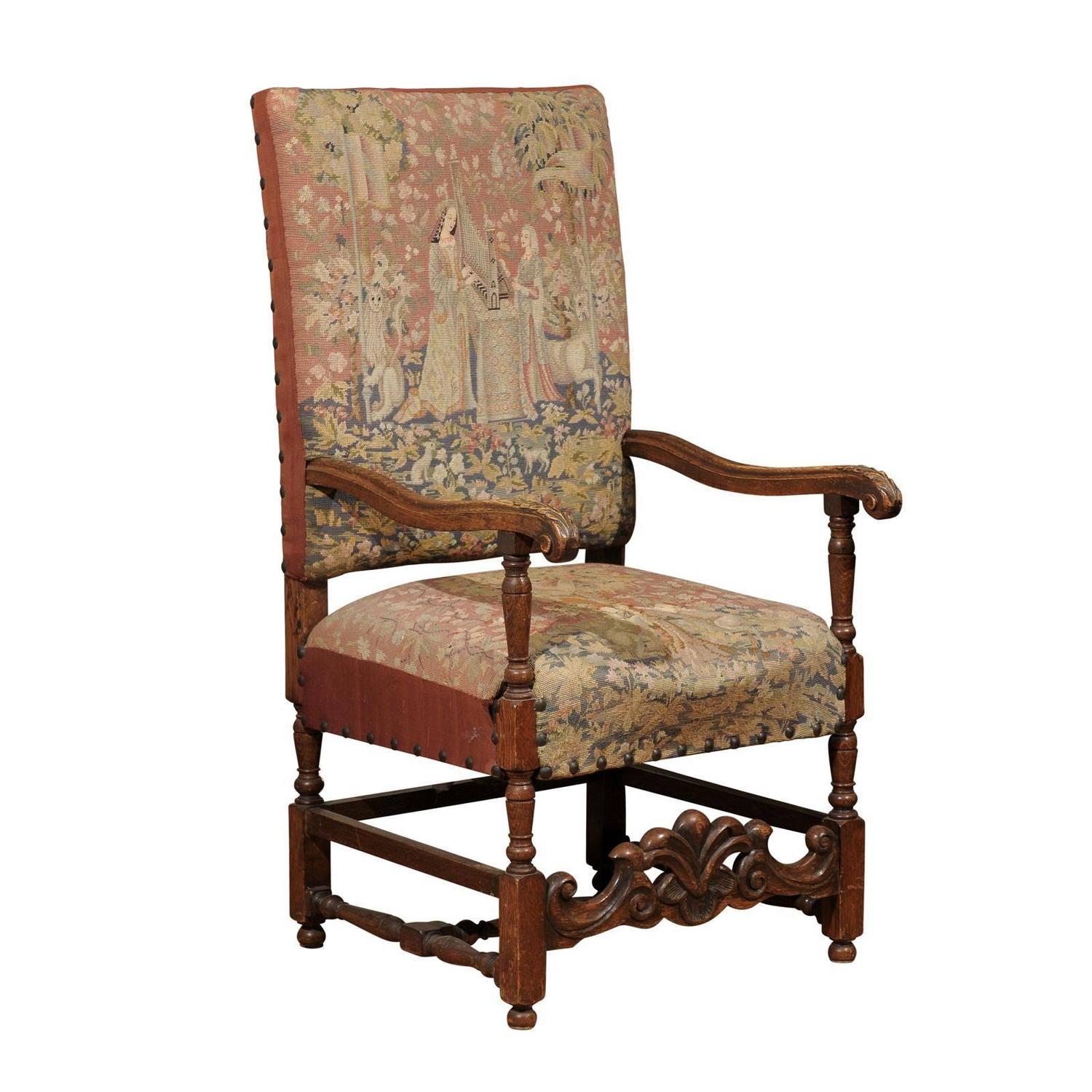 18th Century Needlepoint Armchair 1