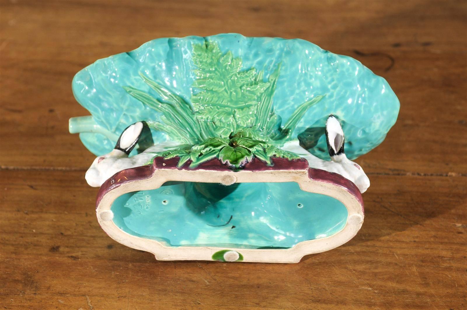 English Rare Minton Footed Dish For Sale