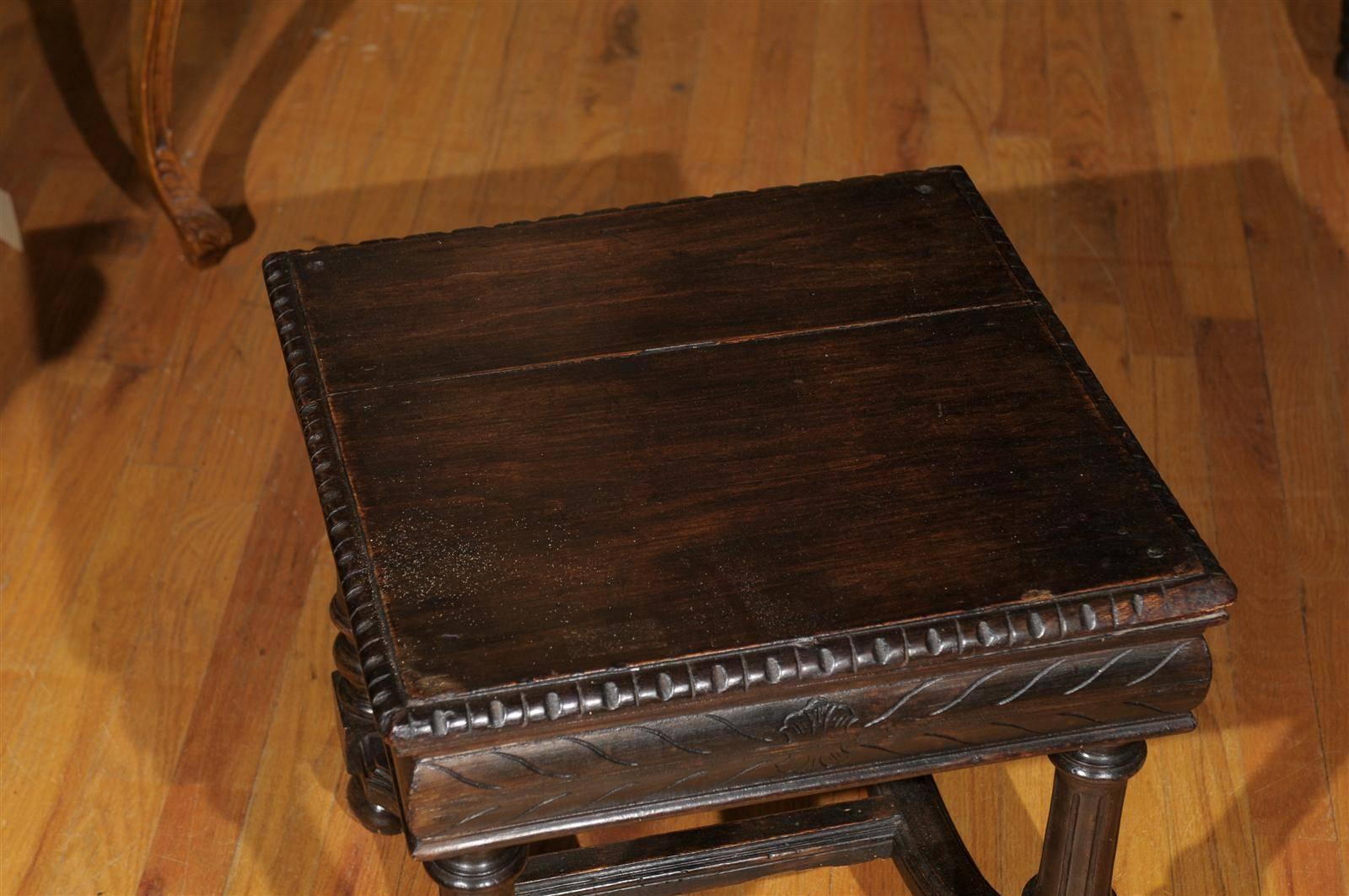 Hand-Crafted 19th Century Wooden Stool or Side Table