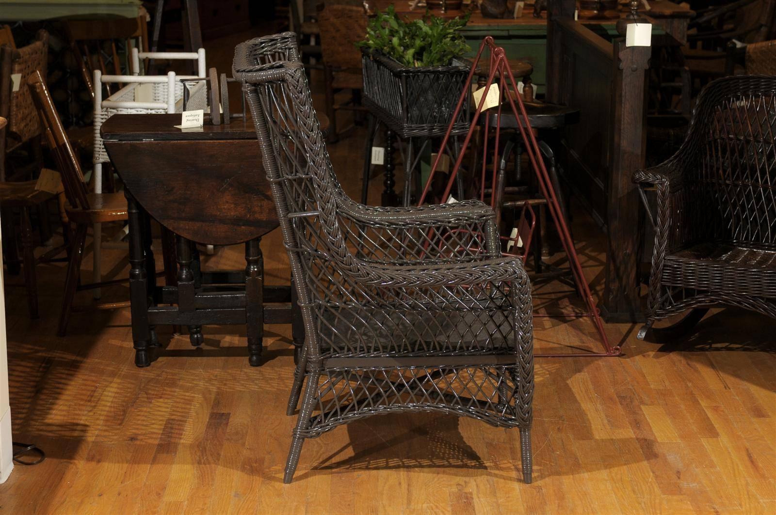 Bar Harbor Wicker Chair, circa 1915-1925 1