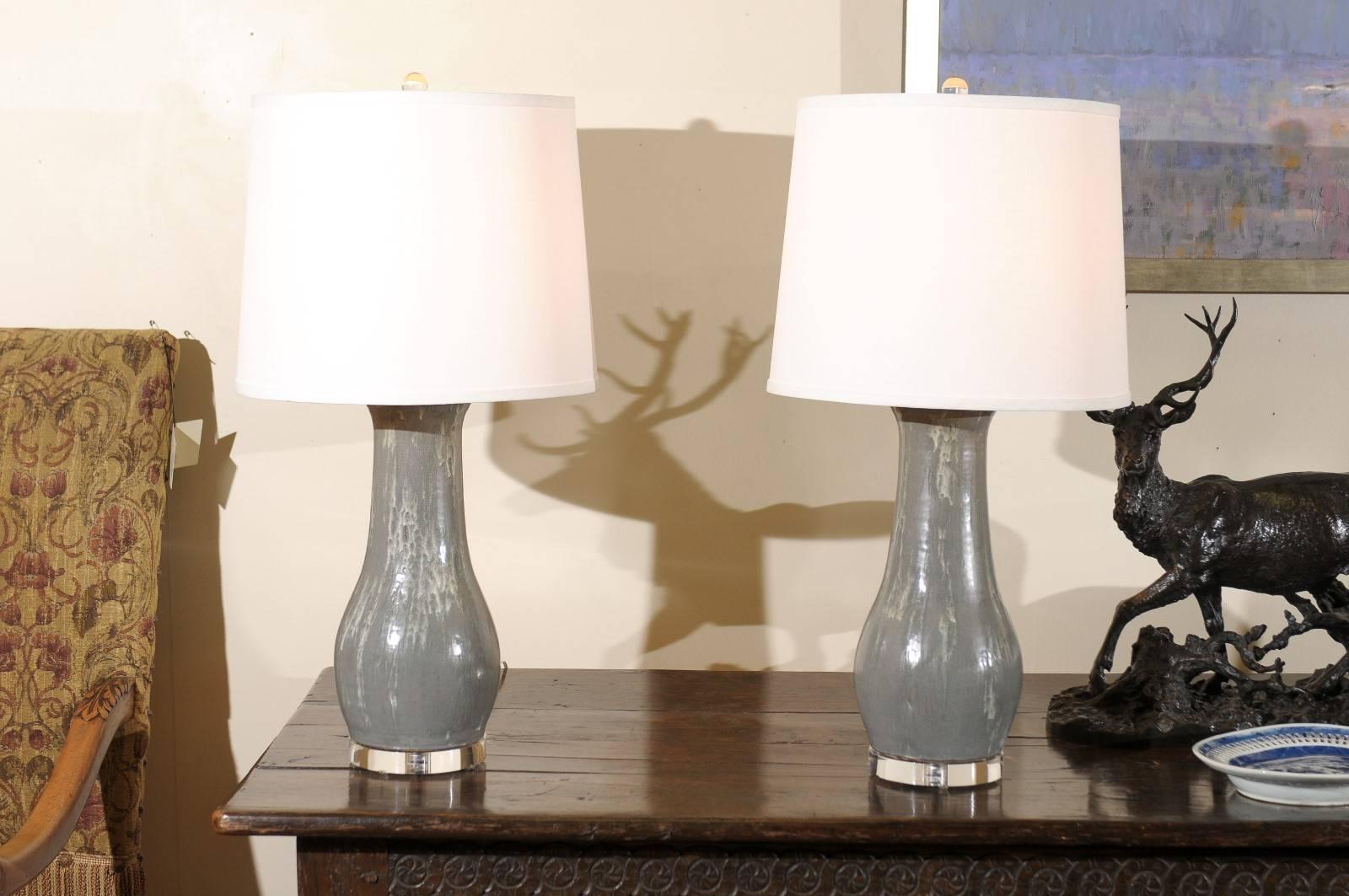 Pair of Charlie West Lamps In Excellent Condition In Atlanta, GA