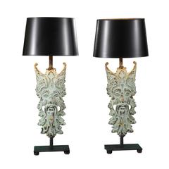Architectural Elements as a Pair of Lamps