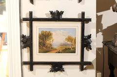 Spectacular Black Forest Frame and Watercolor