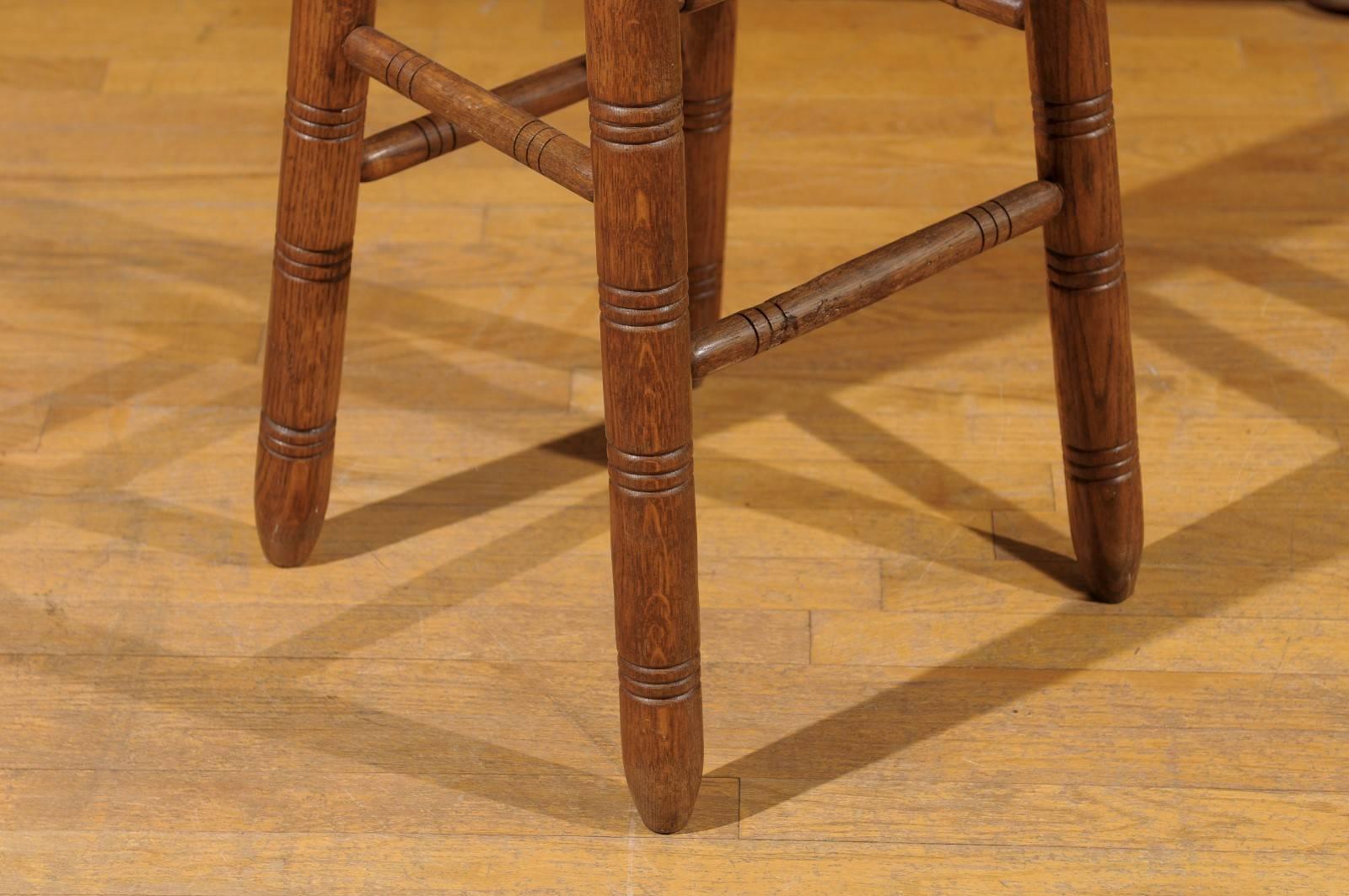 Hand-Crafted English Bum Stool, Late 19th Century