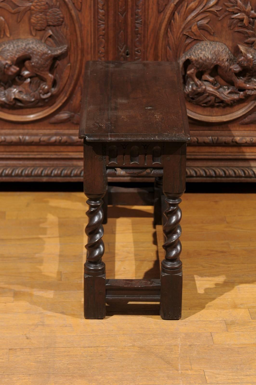 English Joint Stool, circa 1900 In Good Condition In Atlanta, GA