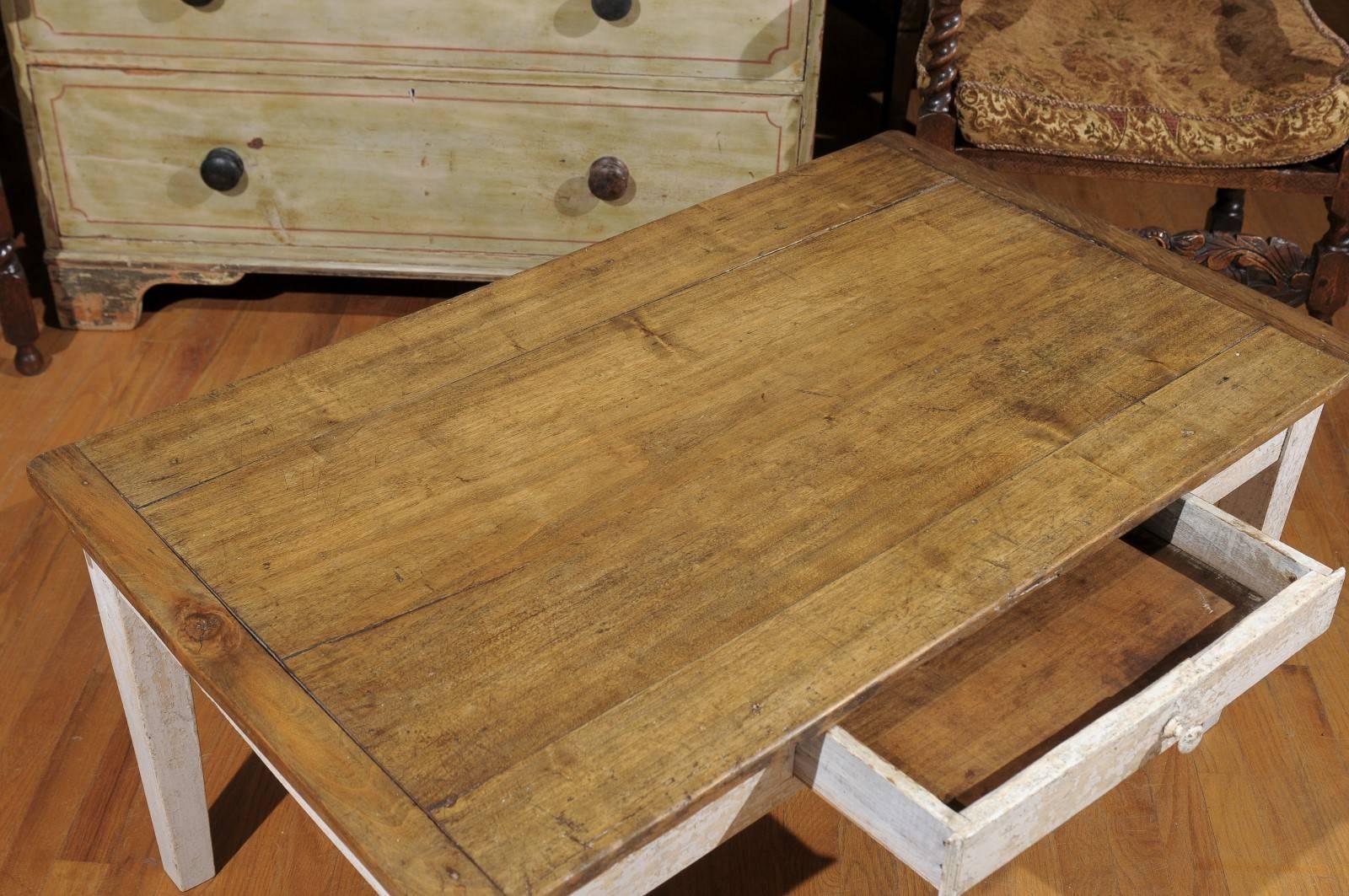 20th Century French Single Drawer Coffee Table