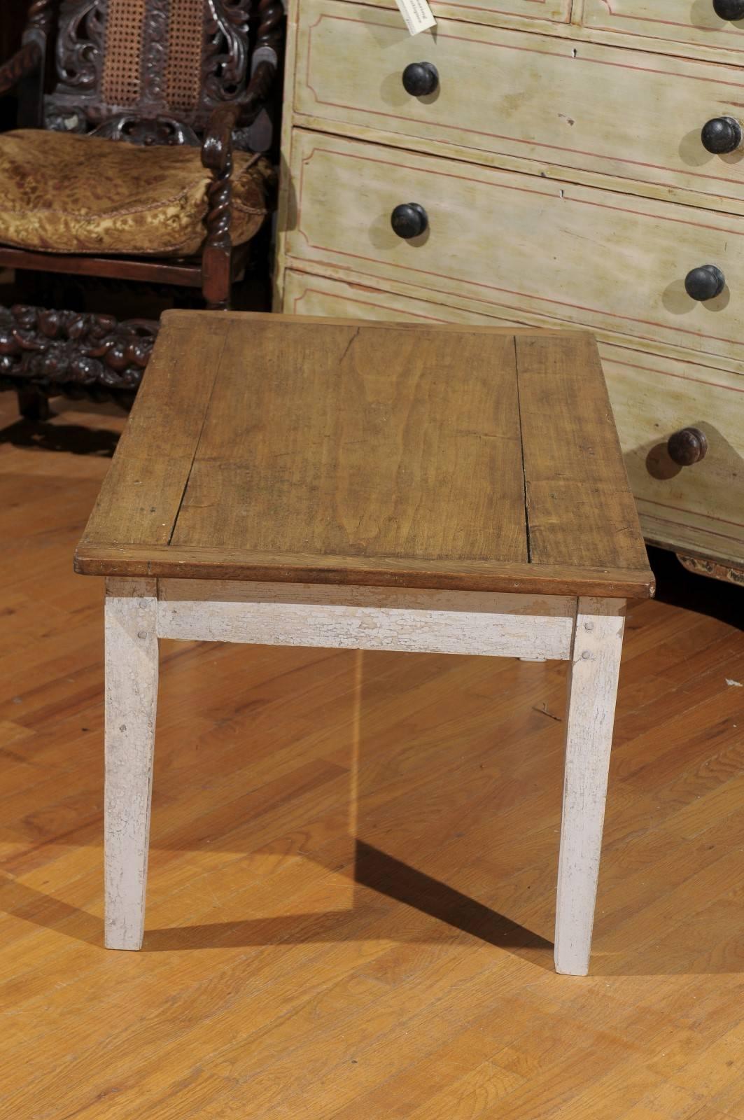 Pine French Single Drawer Coffee Table