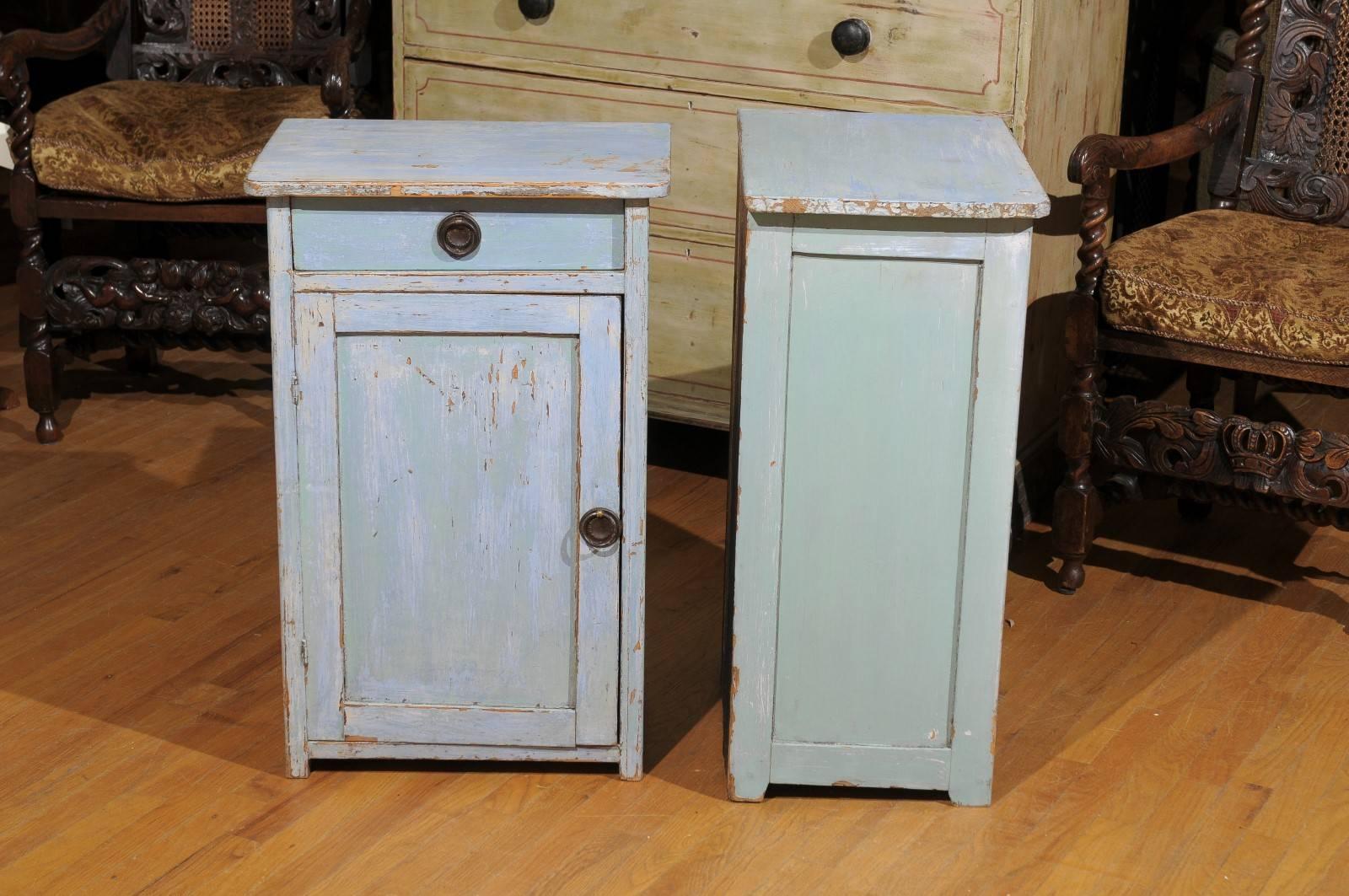 Late 19th Century beside Cupboards with Original Paint 1