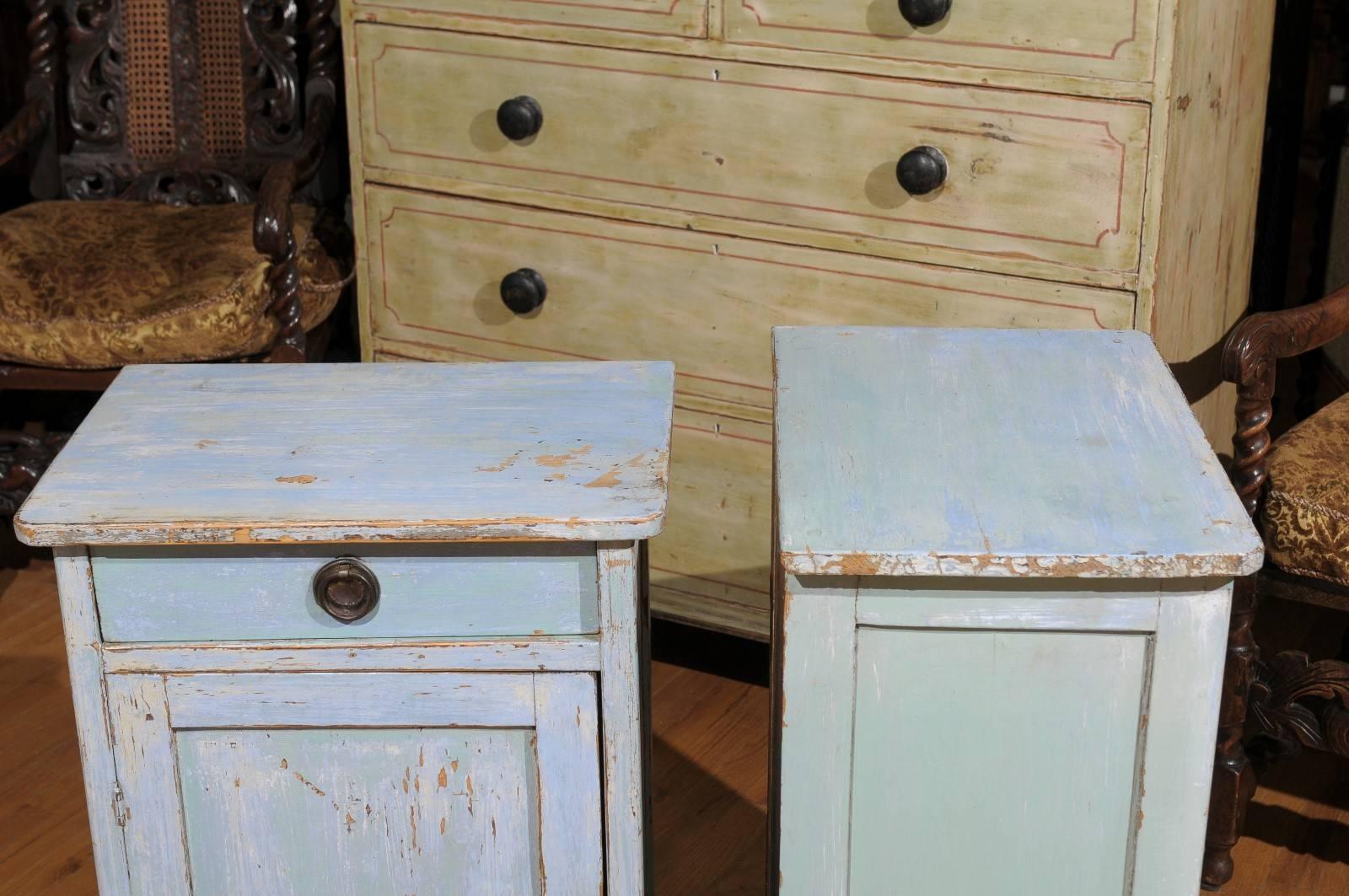 Pine Late 19th Century beside Cupboards with Original Paint