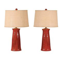 Charlie West Pottery Lamps