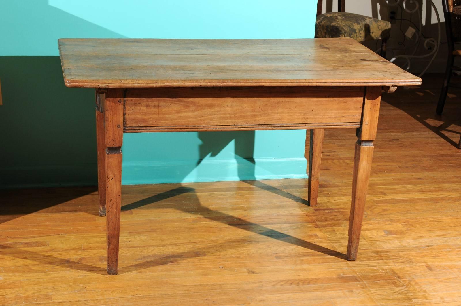 Hand-Crafted Eastern European Side Table, Mid-19th Century For Sale