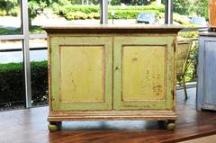 19th Century English Original Painted Cupboard