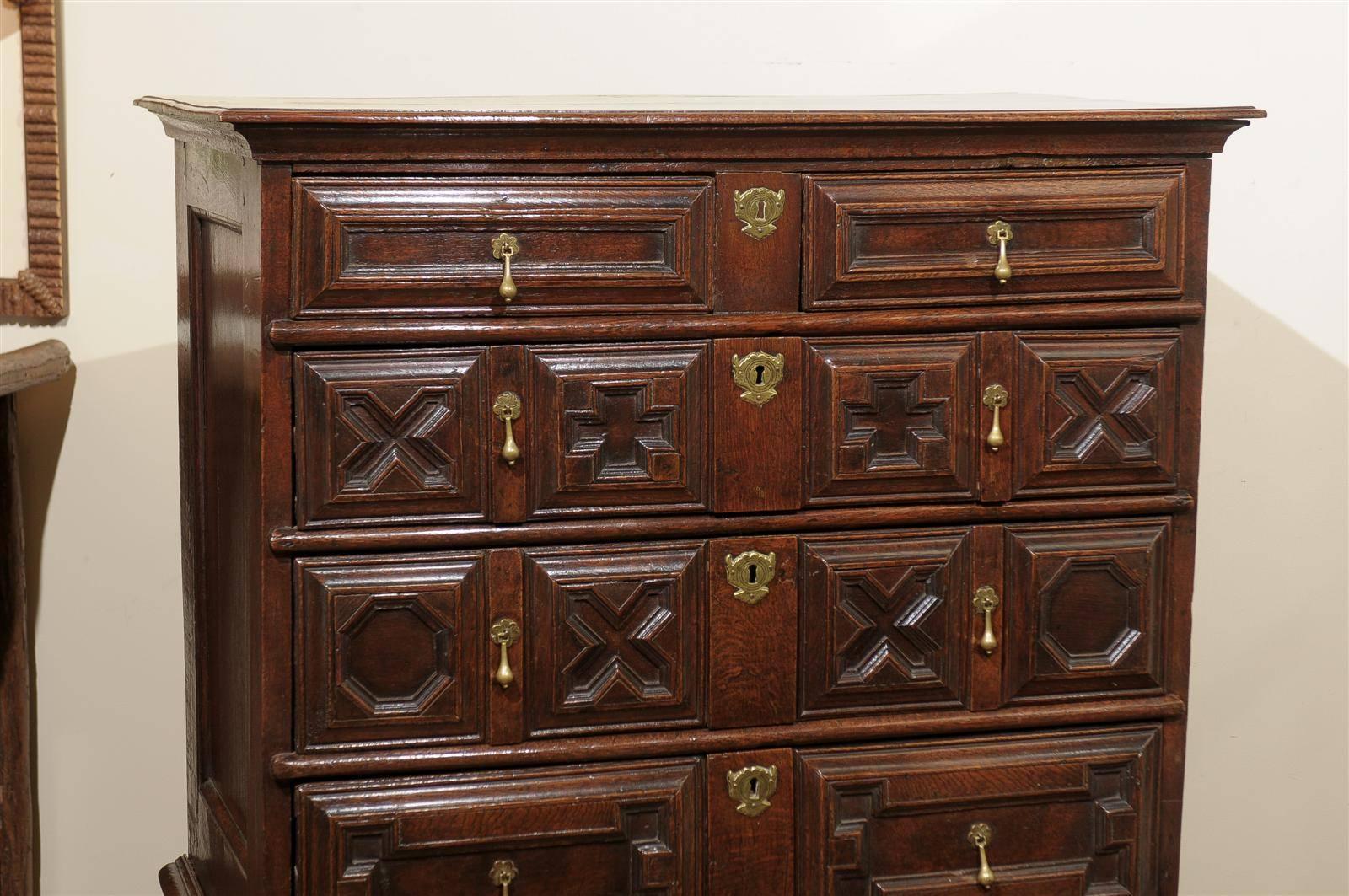 Hand-Crafted 19th Century Chest on Stand For Sale