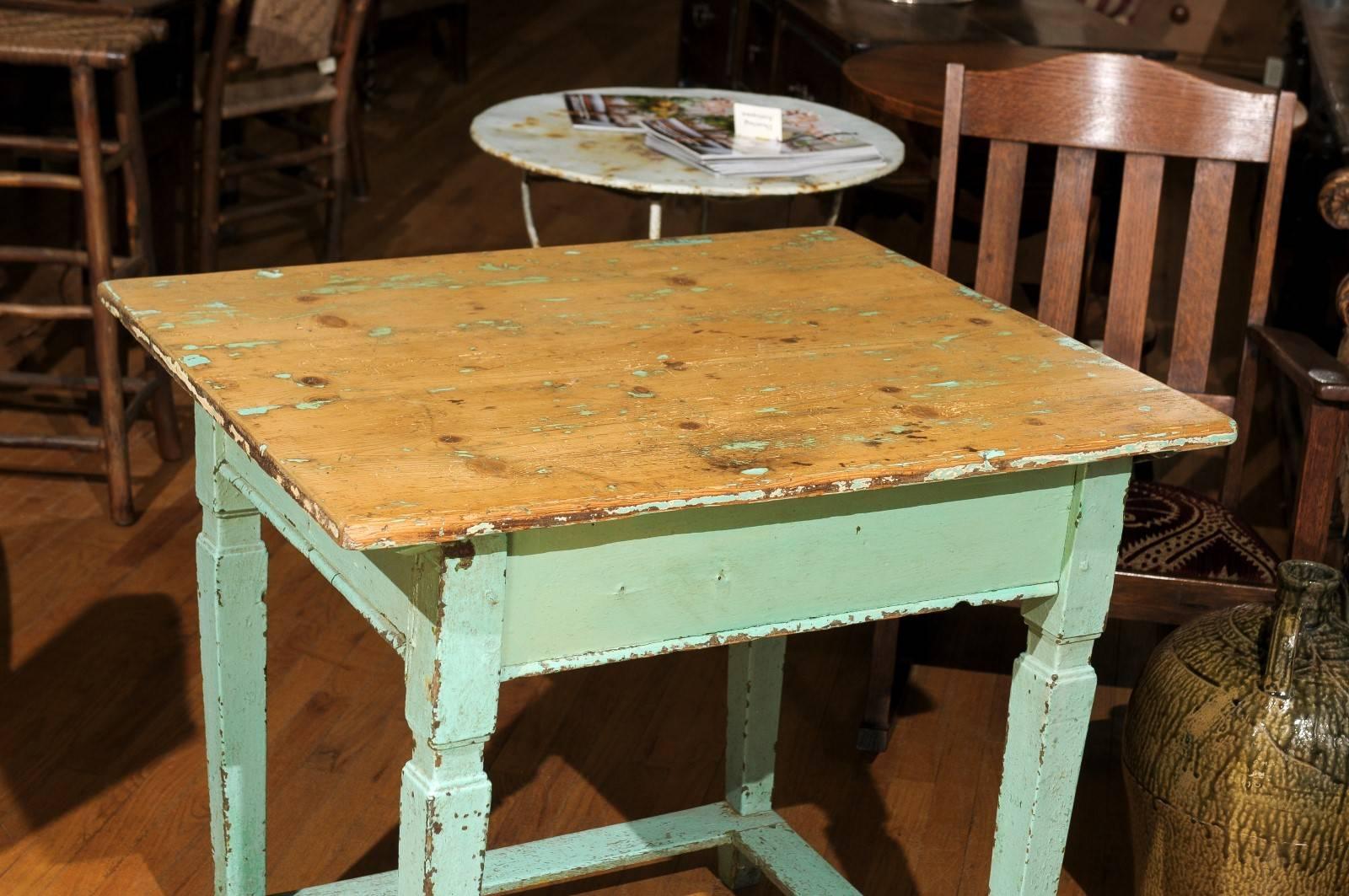 Painted Pine Table For Sale 3