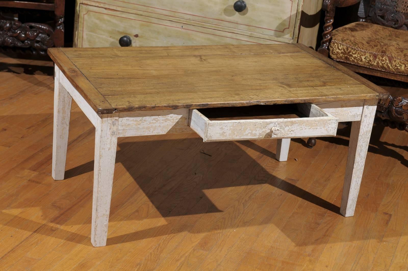 French Single Drawer Coffee Table 3