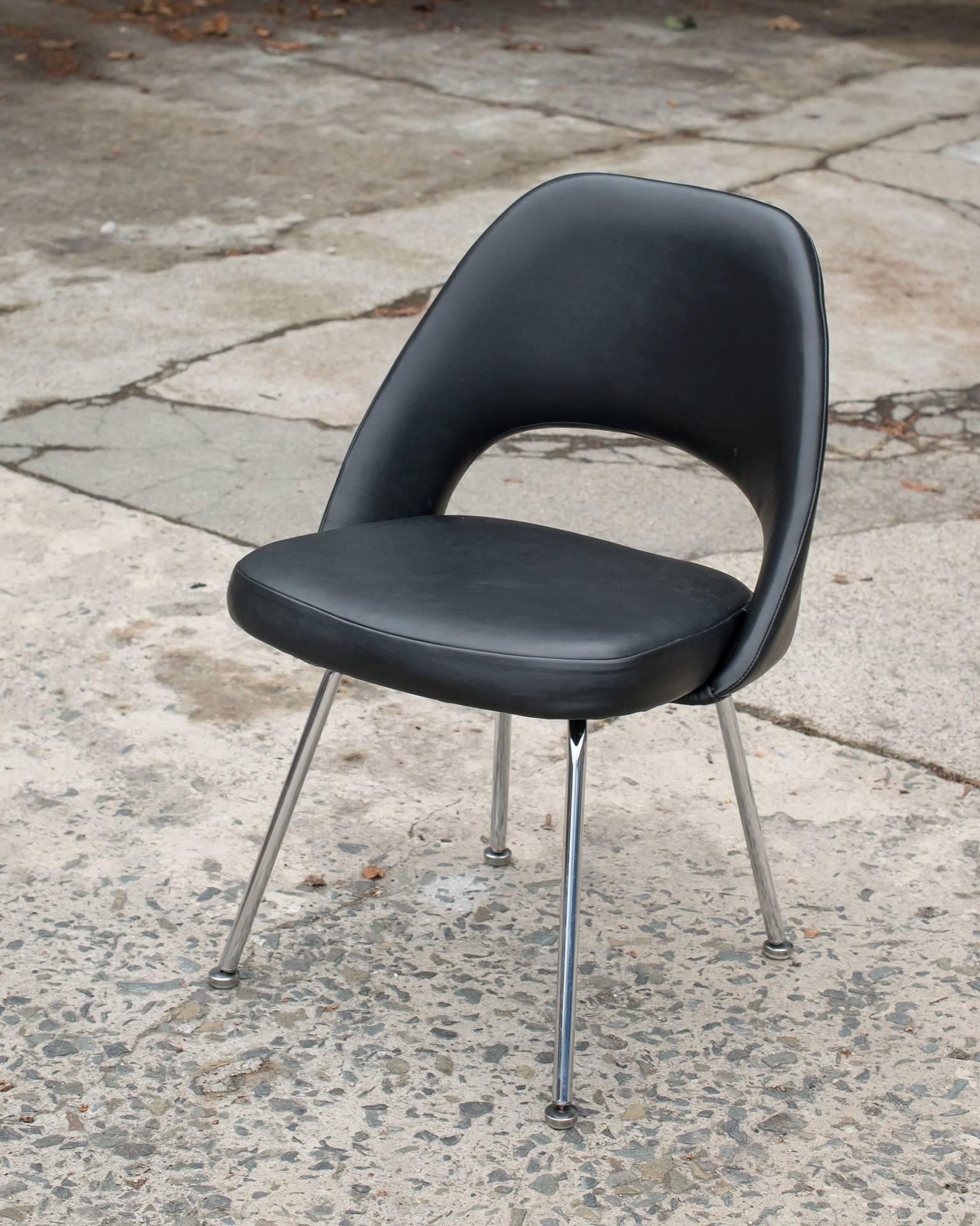 Chrome Vintage Eero Saarinen Executive Side Chair for Knoll