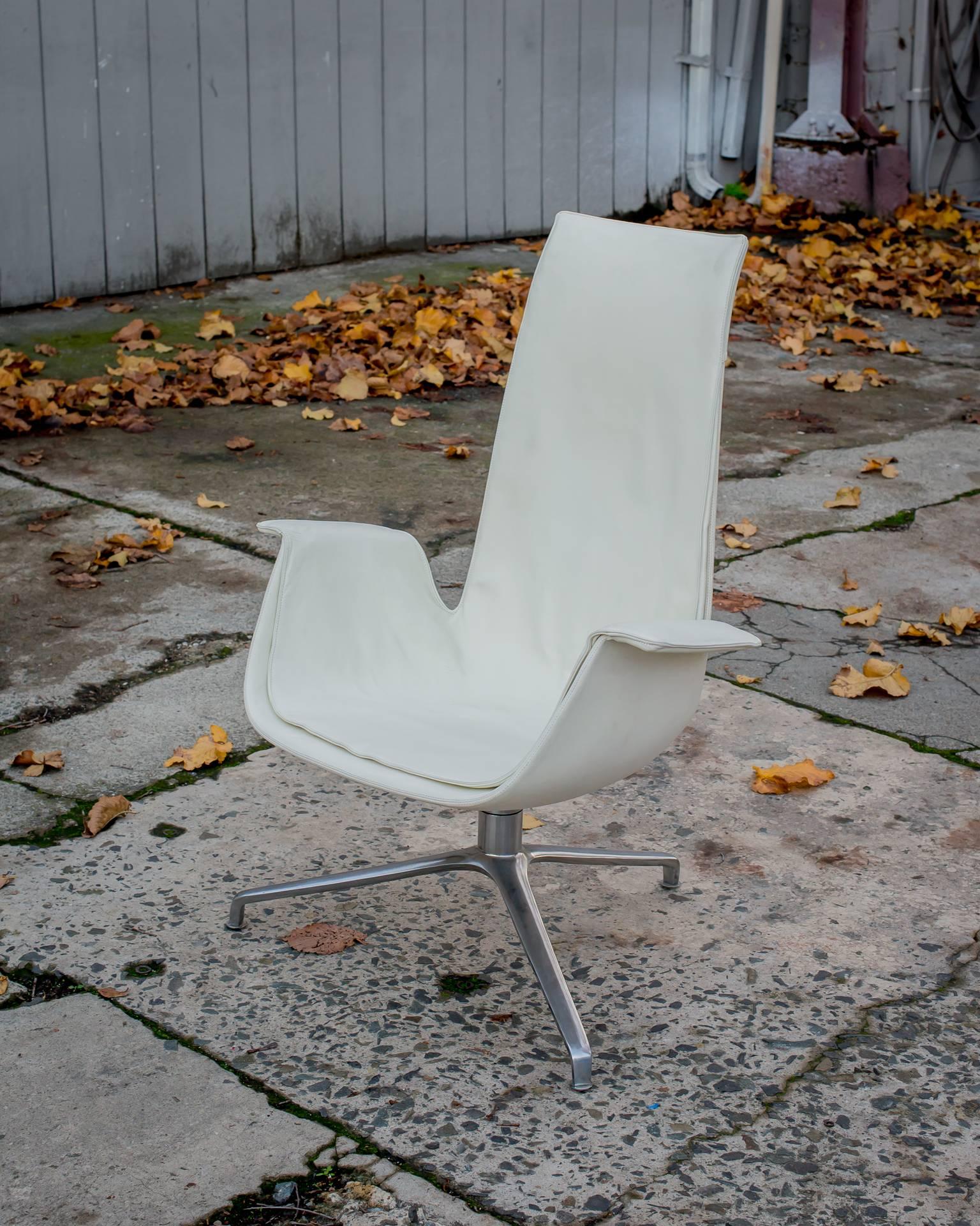 Aluminum Vintage Midcentury Modern Fabricius Kastholm Arm Chair For Sale