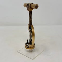 Sacacorchos de herradura de latón y acero alemán de segunda mano, de alrededor de 1940-1950.