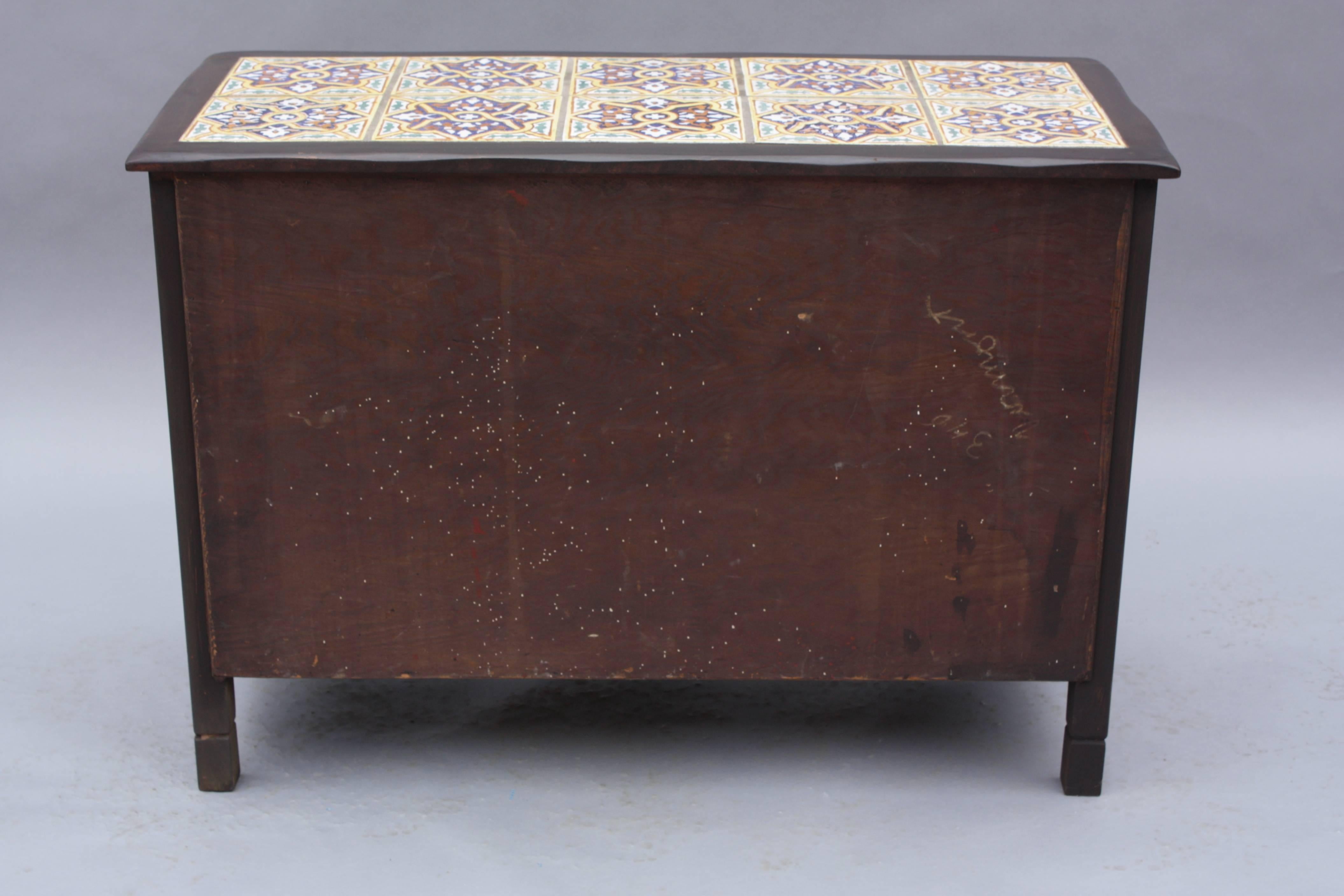 Rancho Monterey 1930s Rare Monterey Period Dresser with Original Malibu Tiles