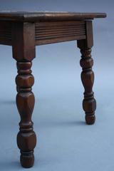 1920s Walnut Table with Inlaid California Tile