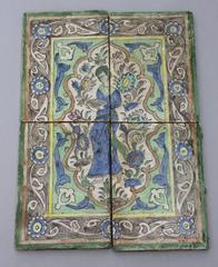 19th Century Mediterranean Tile Mural