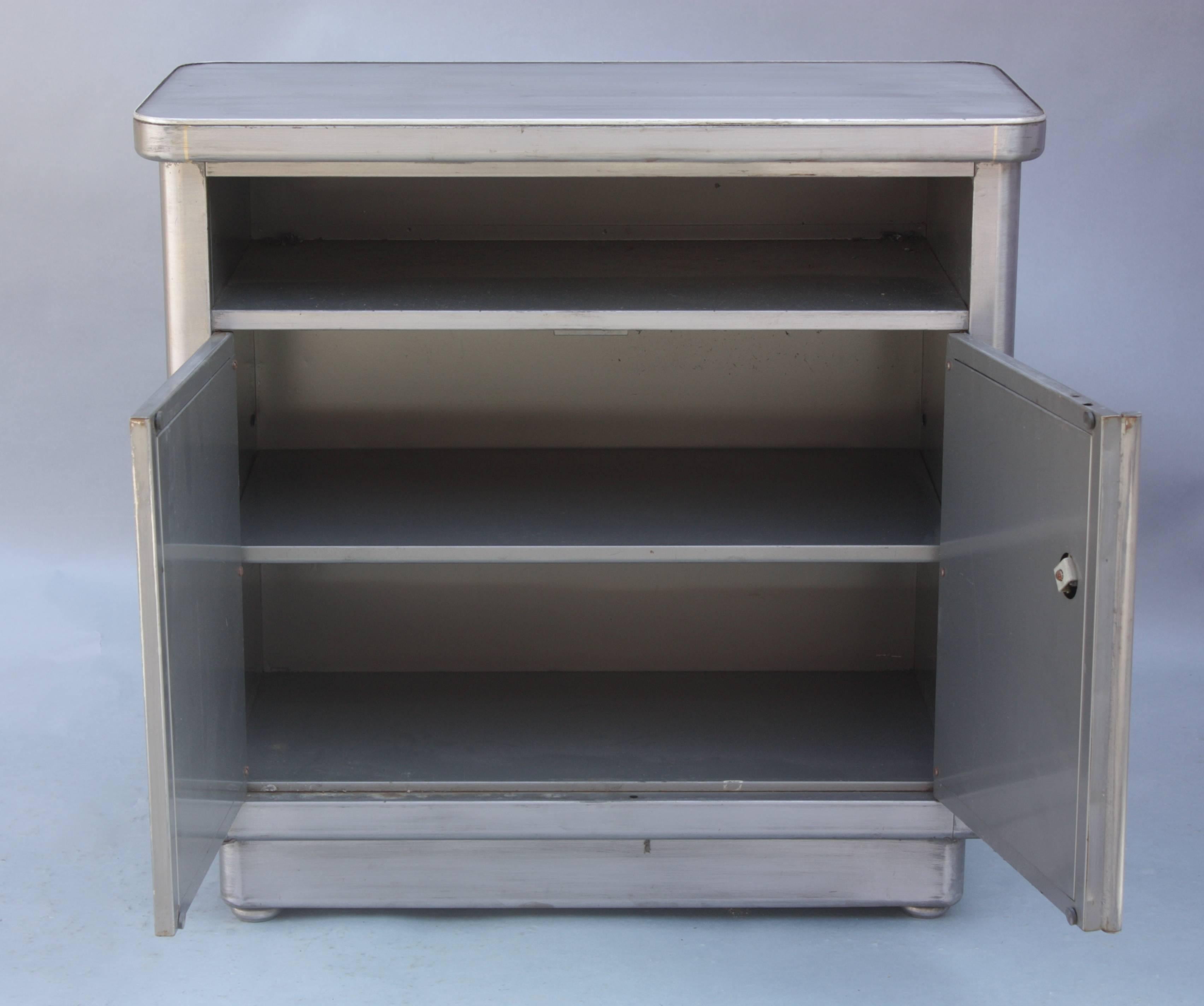 Small Industrial Metal Credenza For Sale 1