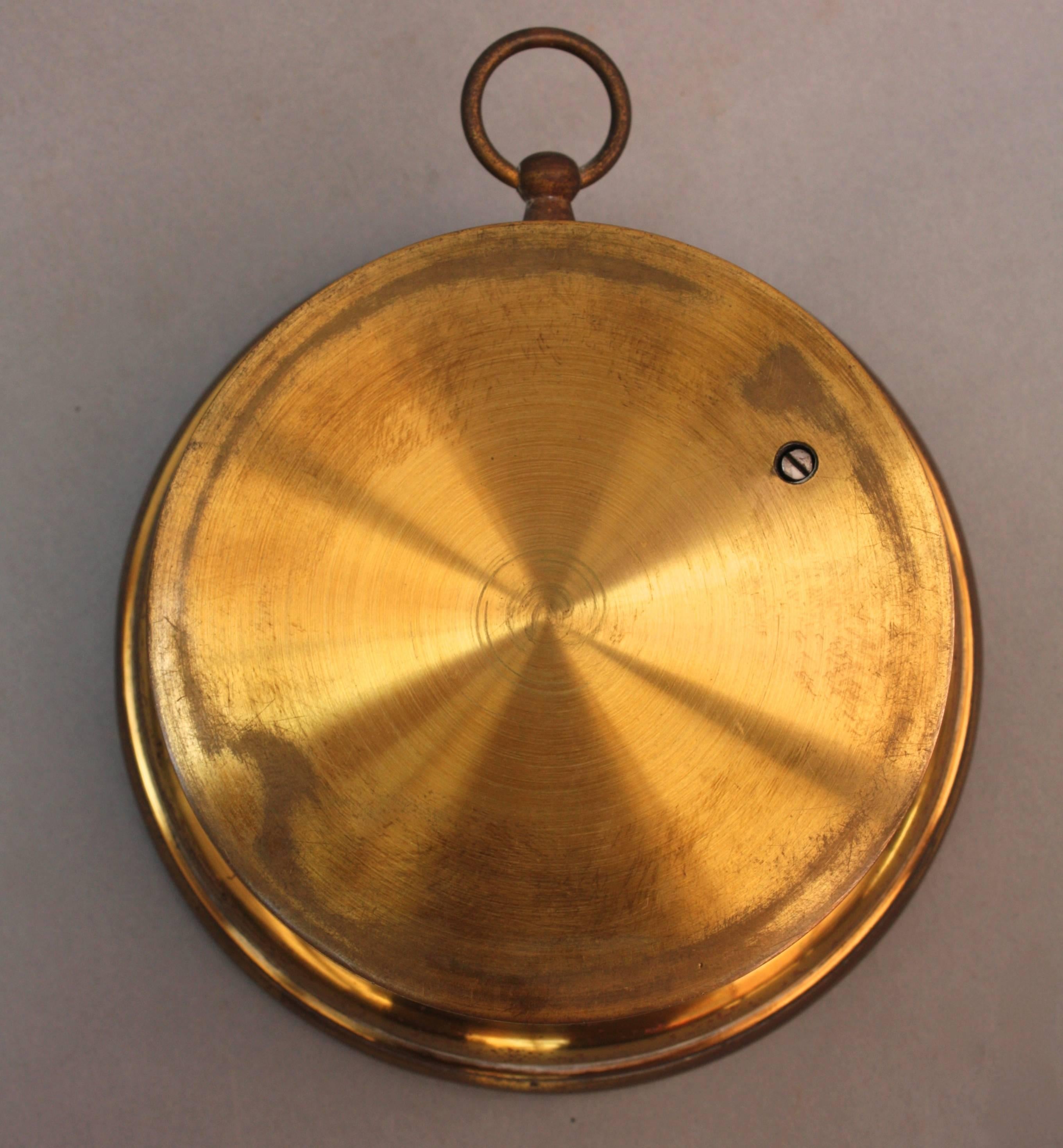 Holosteric barometer in case, Montgomery Wards.