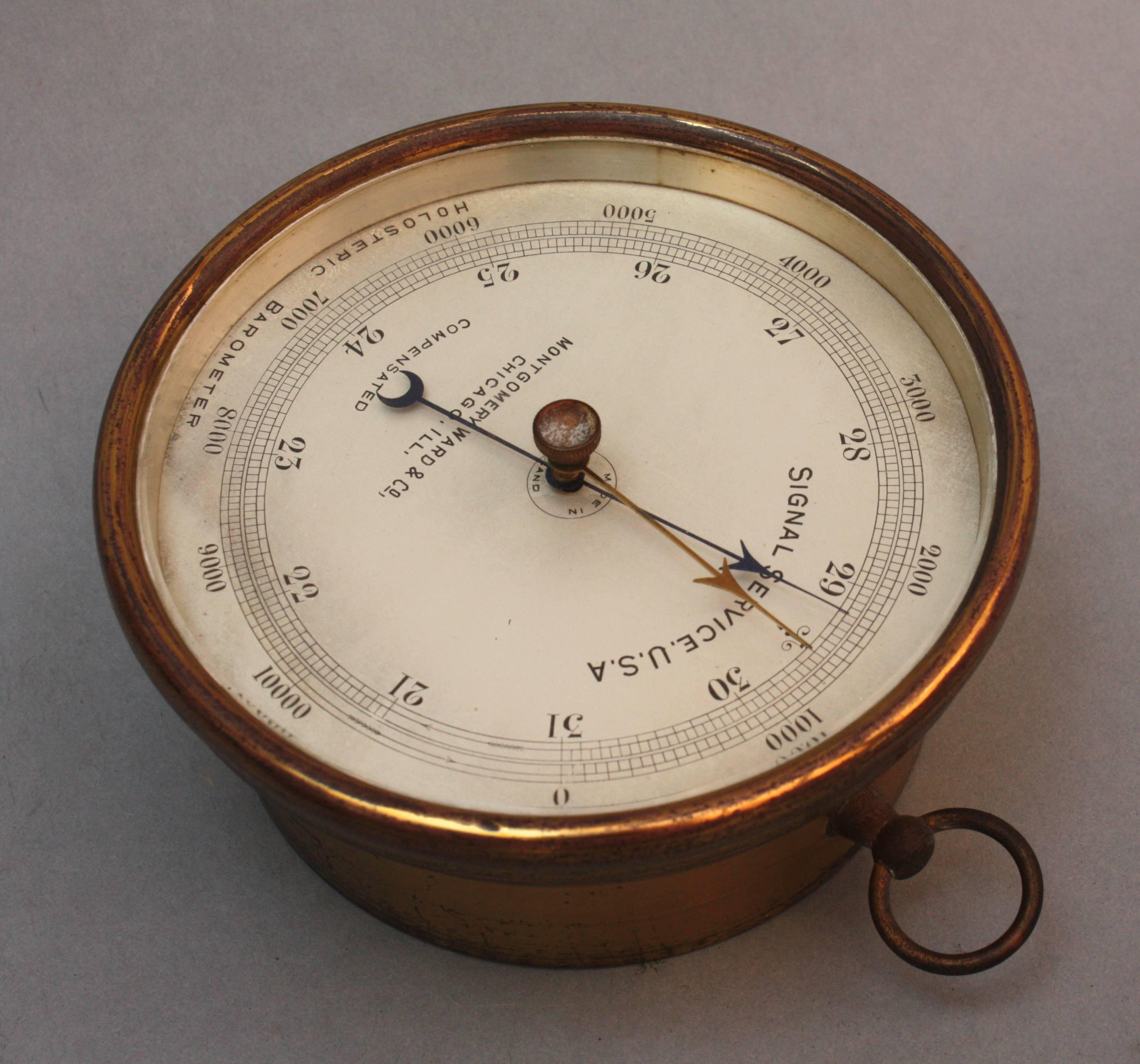 American Brass Barometer in Original Case