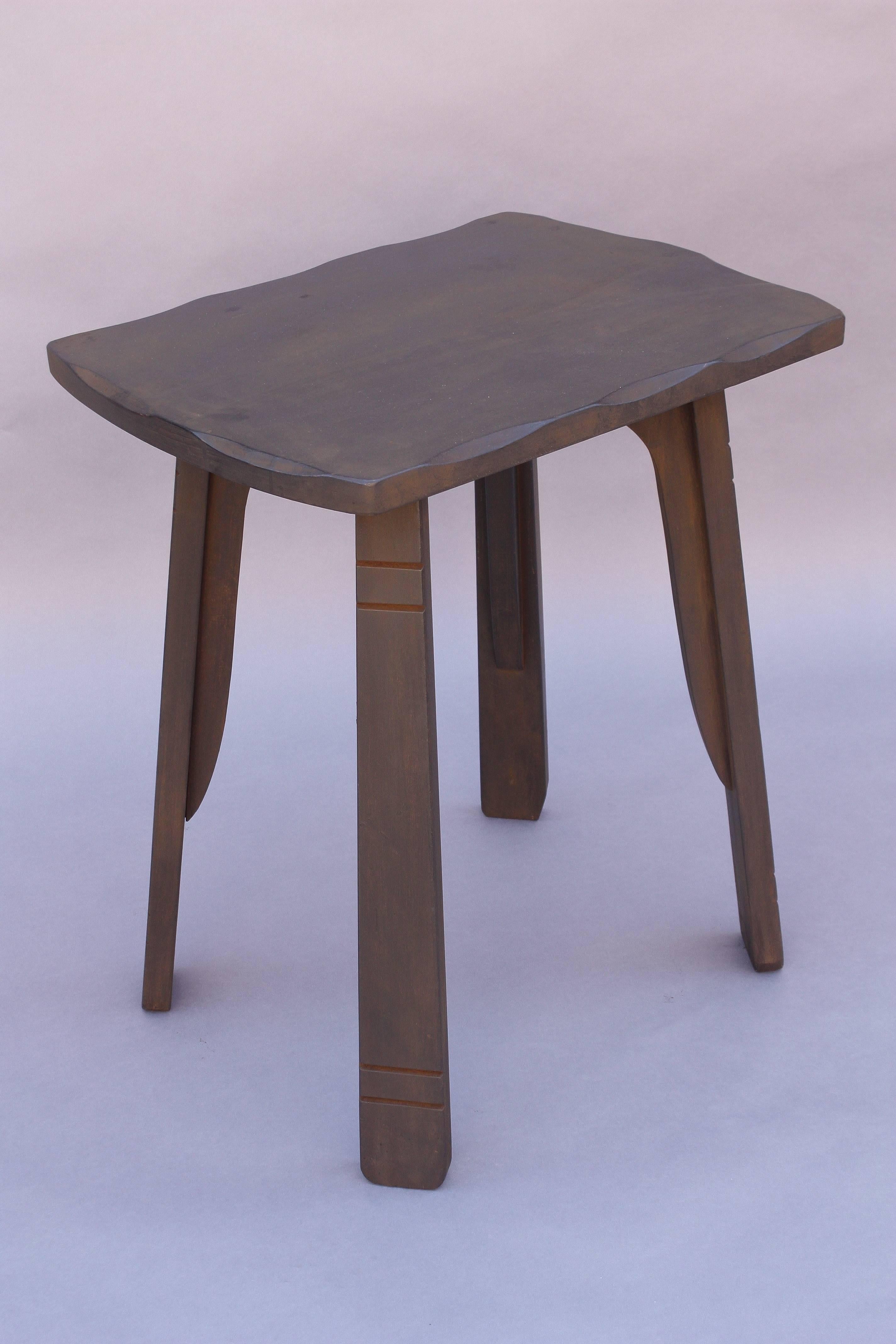 American 1930s Simple Monterey Period Table