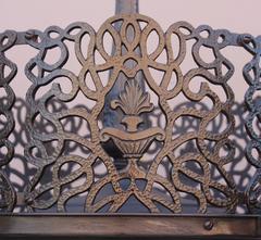 1920s Reticulated Brass Chandelier