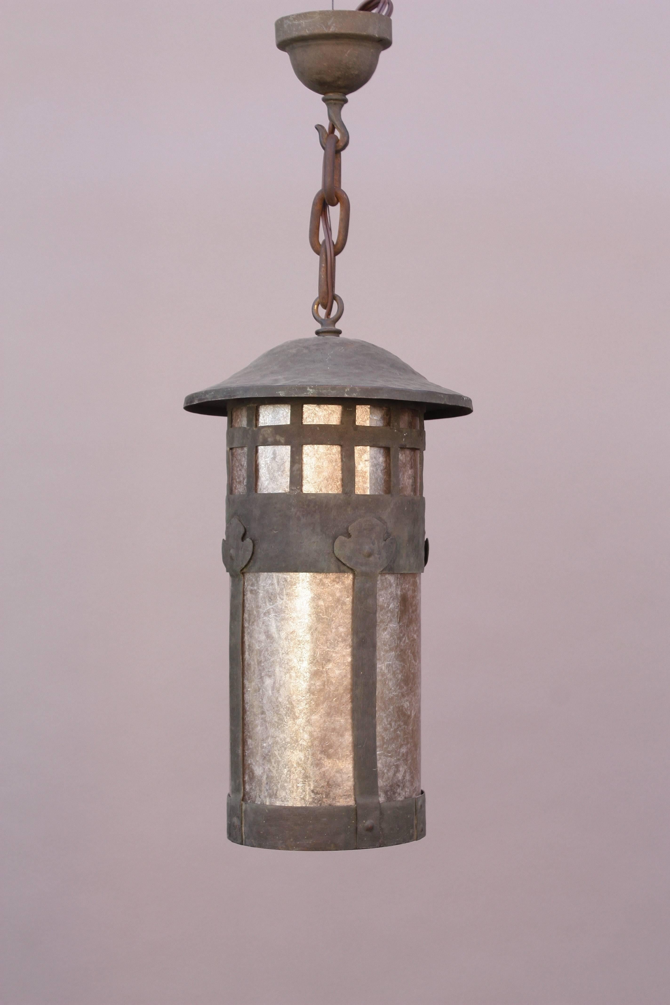 Early 20th Century Copper Lantern with Mica 1