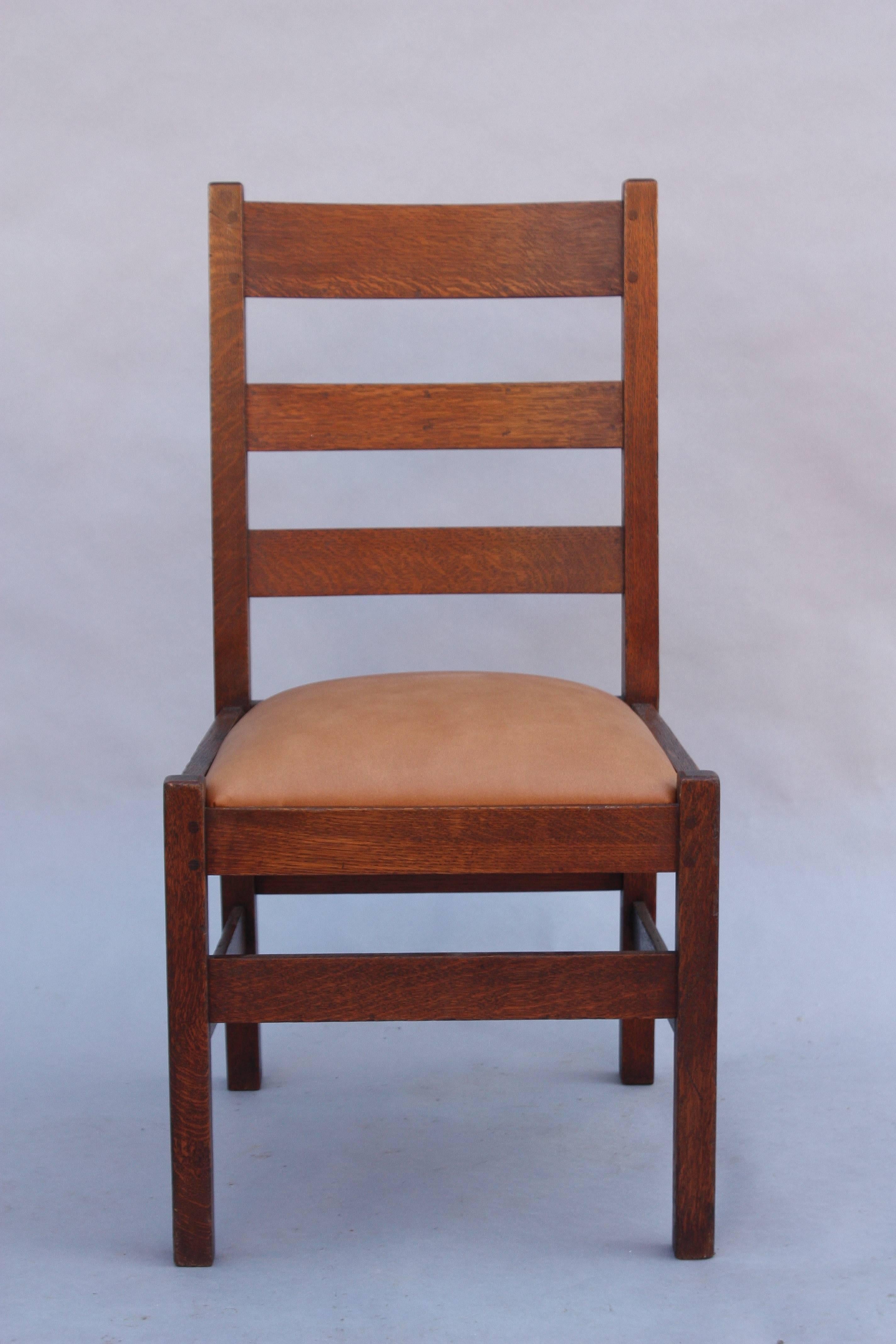 1910 Arts & Crafts Ladder Back Chair In Good Condition For Sale In Pasadena, CA