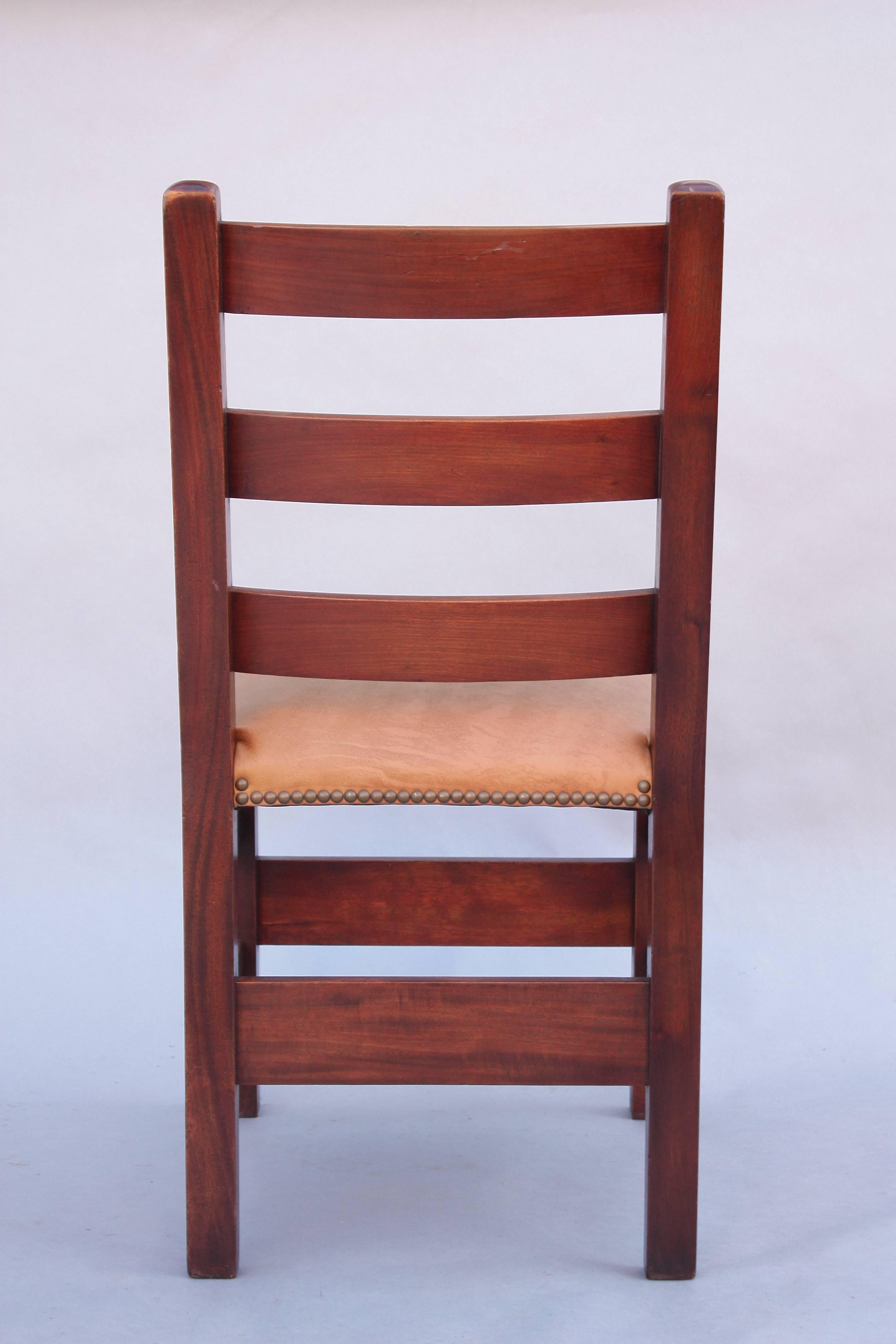 Arts and Crafts Arts & Crafts Ladder Back Chair, 1910 For Sale