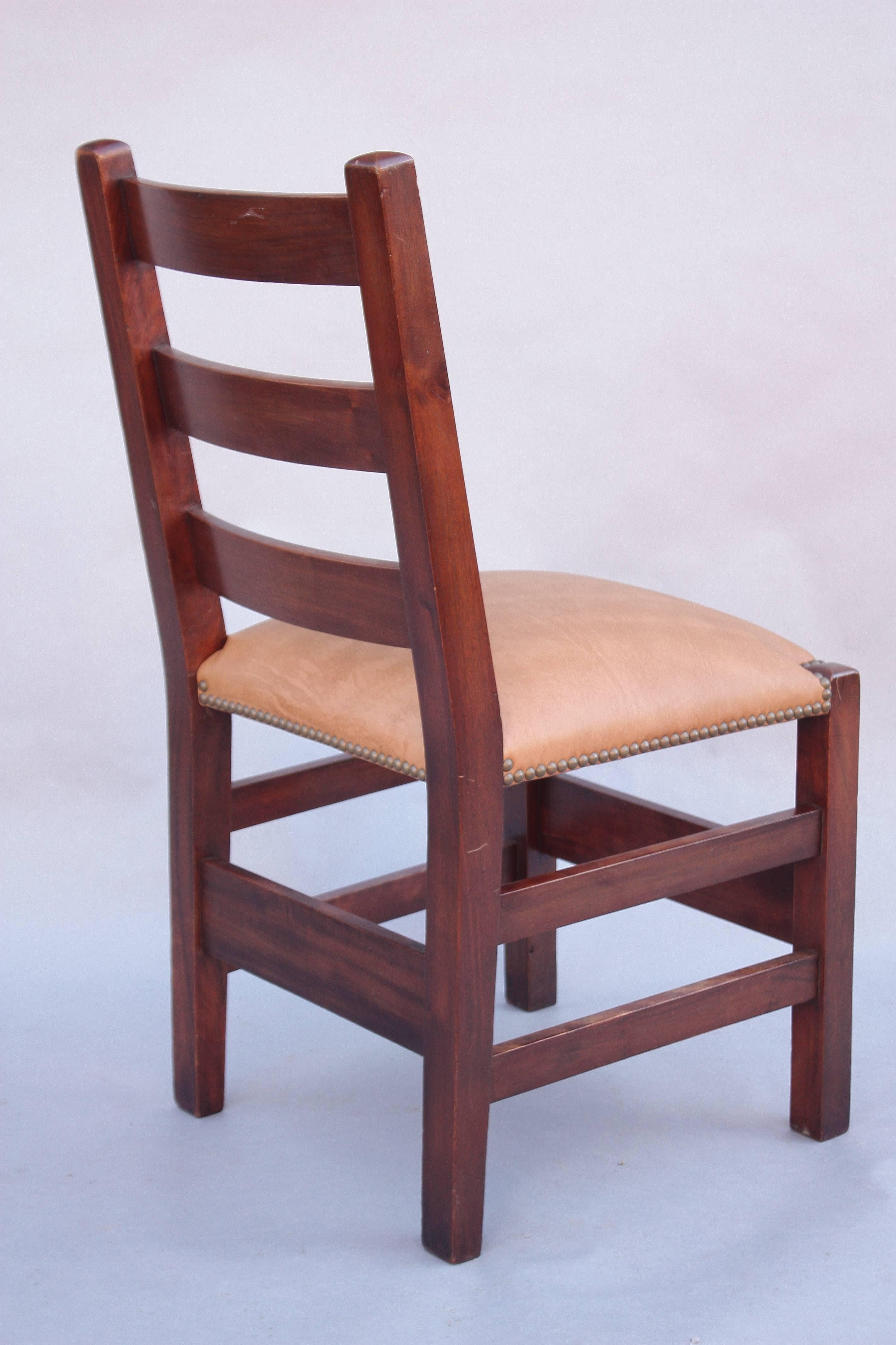 Early 20th Century Arts & Crafts Ladder Back Chair, 1910 For Sale