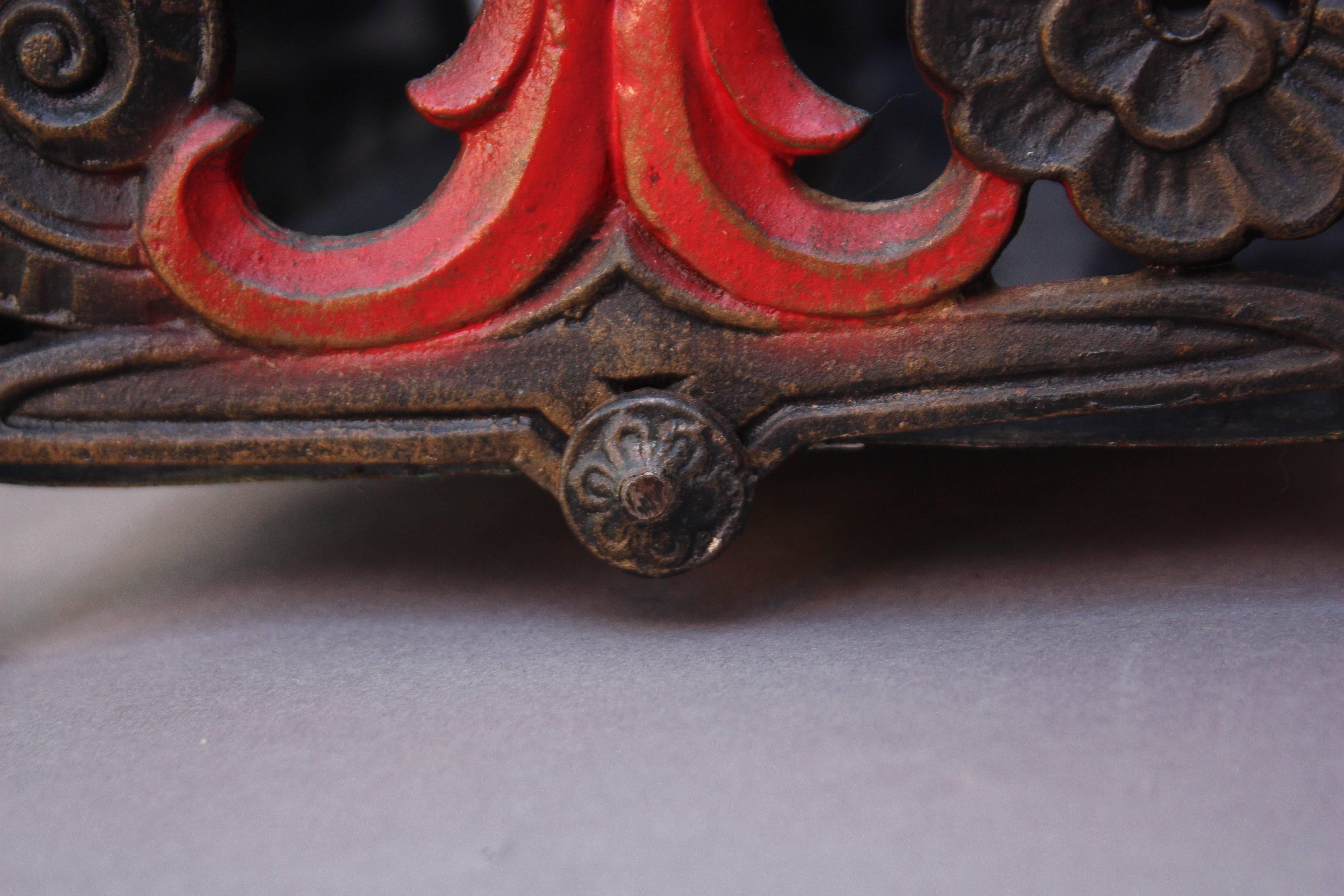 vintage iron magazine rack