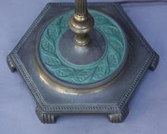 1920s Floor Lamp with Table Tray