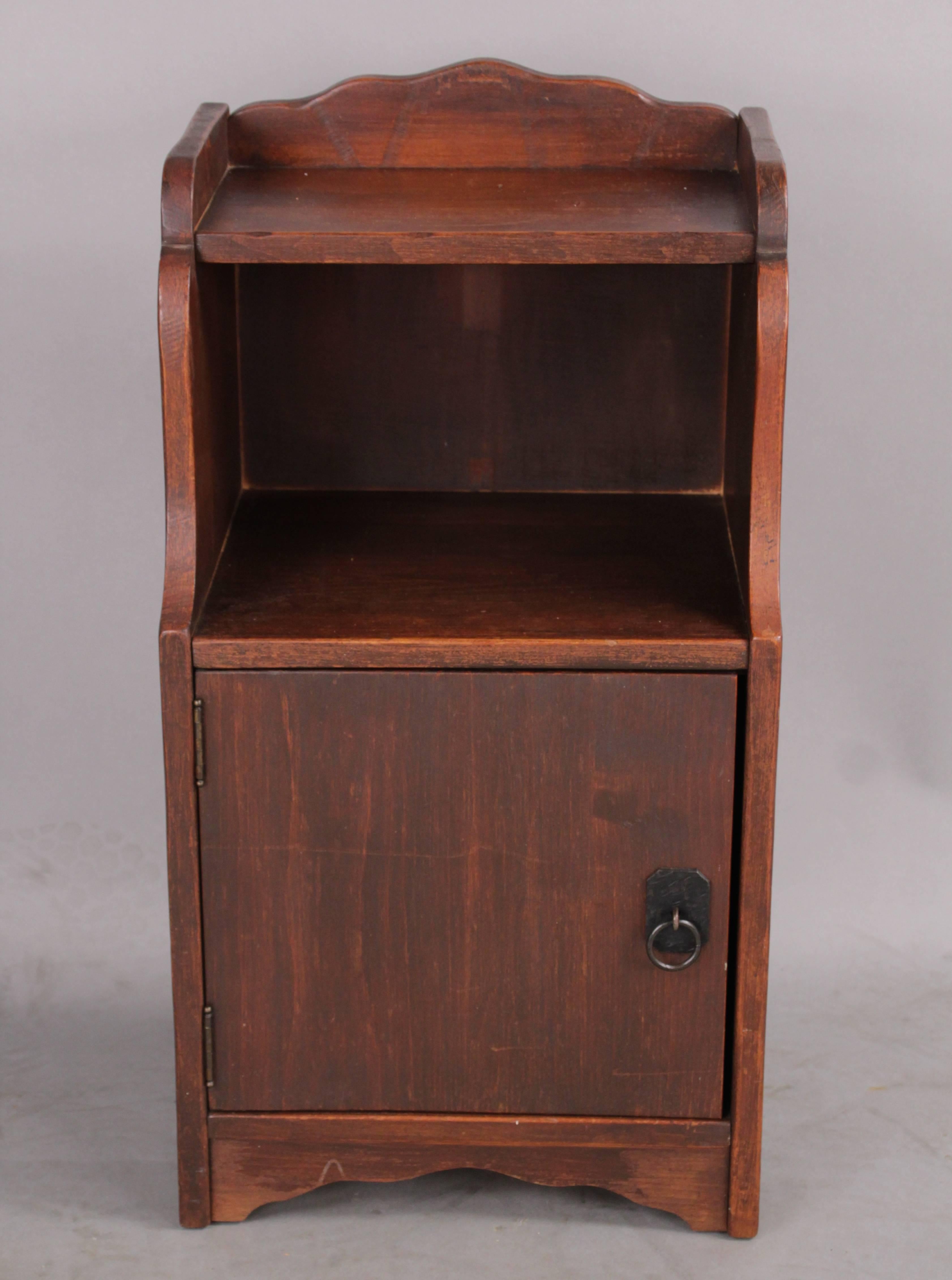 Spanish Revival nightstand made by the 1920s California Spanish Furniture Company.