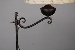 1930s Monterey Period Hand-Painted Table with Lamp