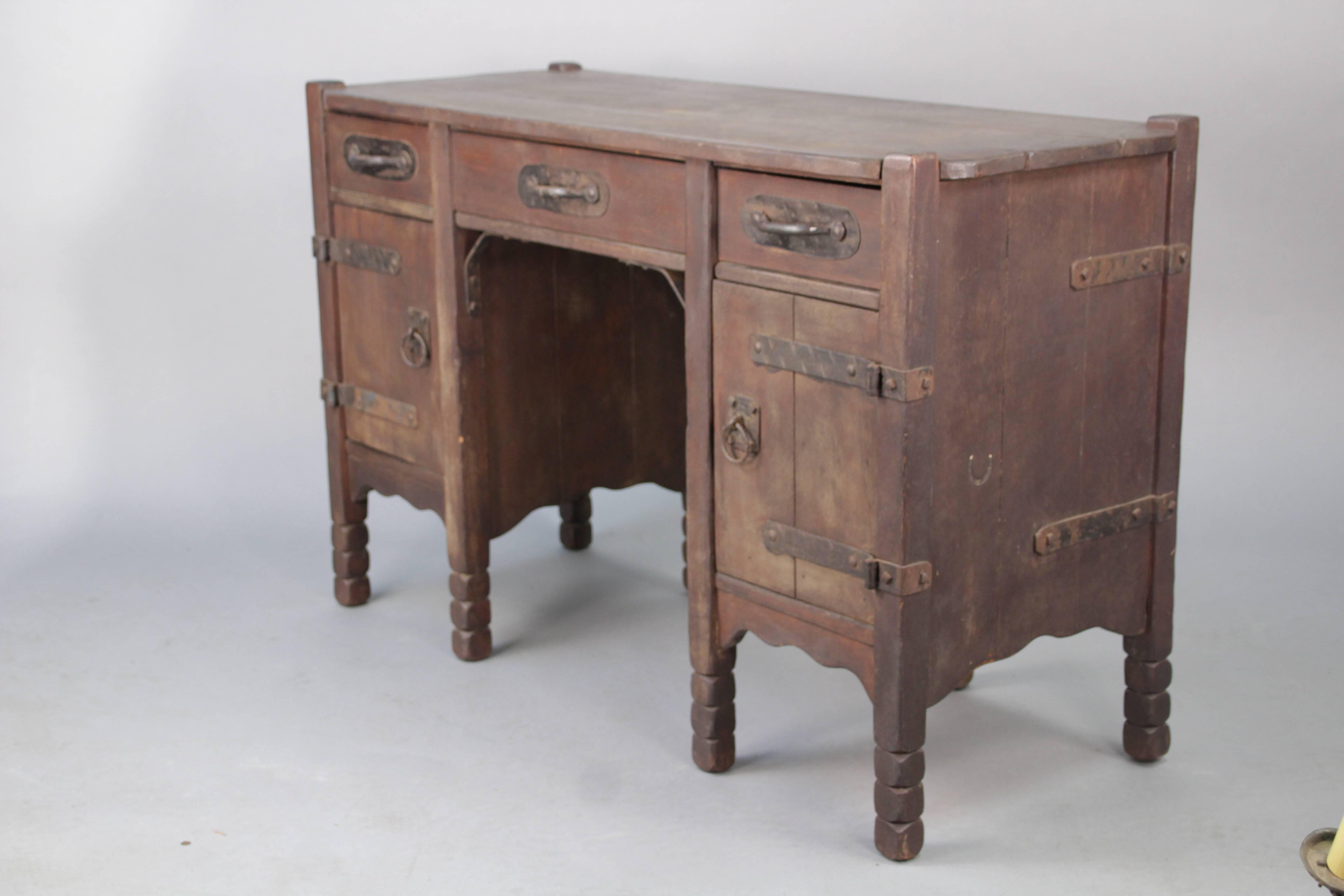 1930s Original Old Wood Monterey Desk 1