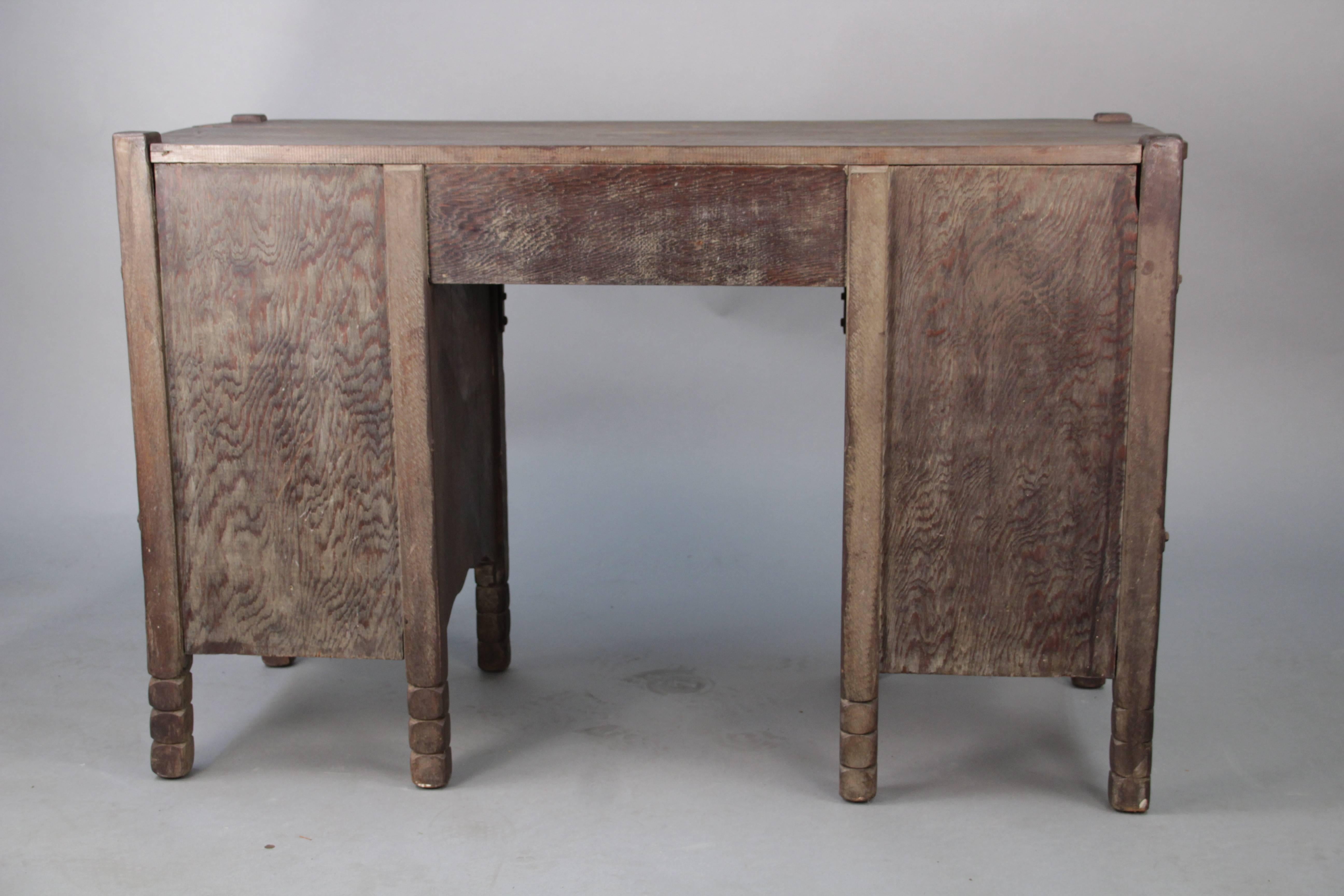 1930s Original Old Wood Monterey Desk 3