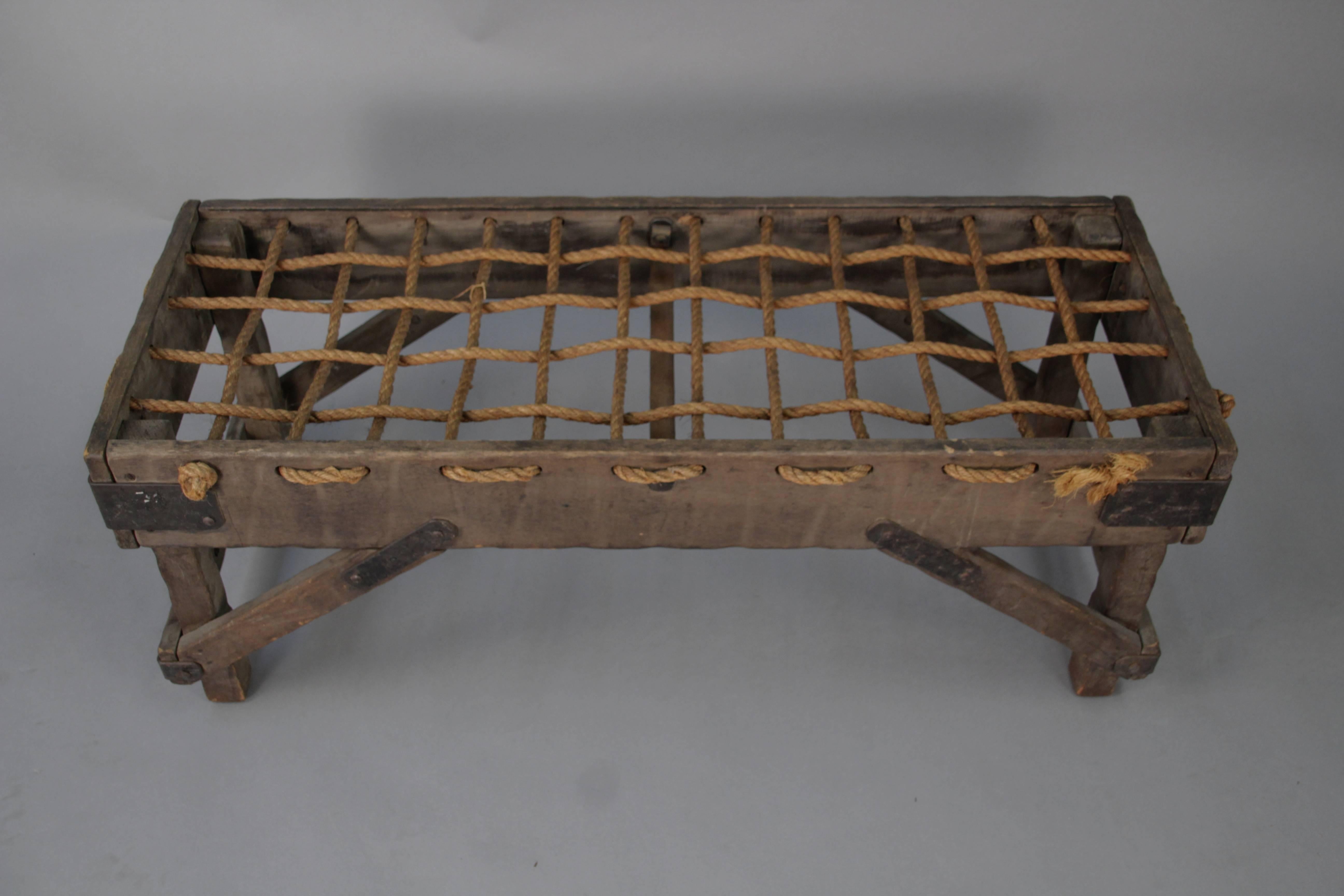 Mid-20th Century 1930s Original Monterey Bench in Old Wood Finish