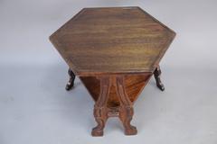 1920s Small Hexagonal Side Table
