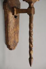 Pair of Tall Single Spanish Revival Sconces