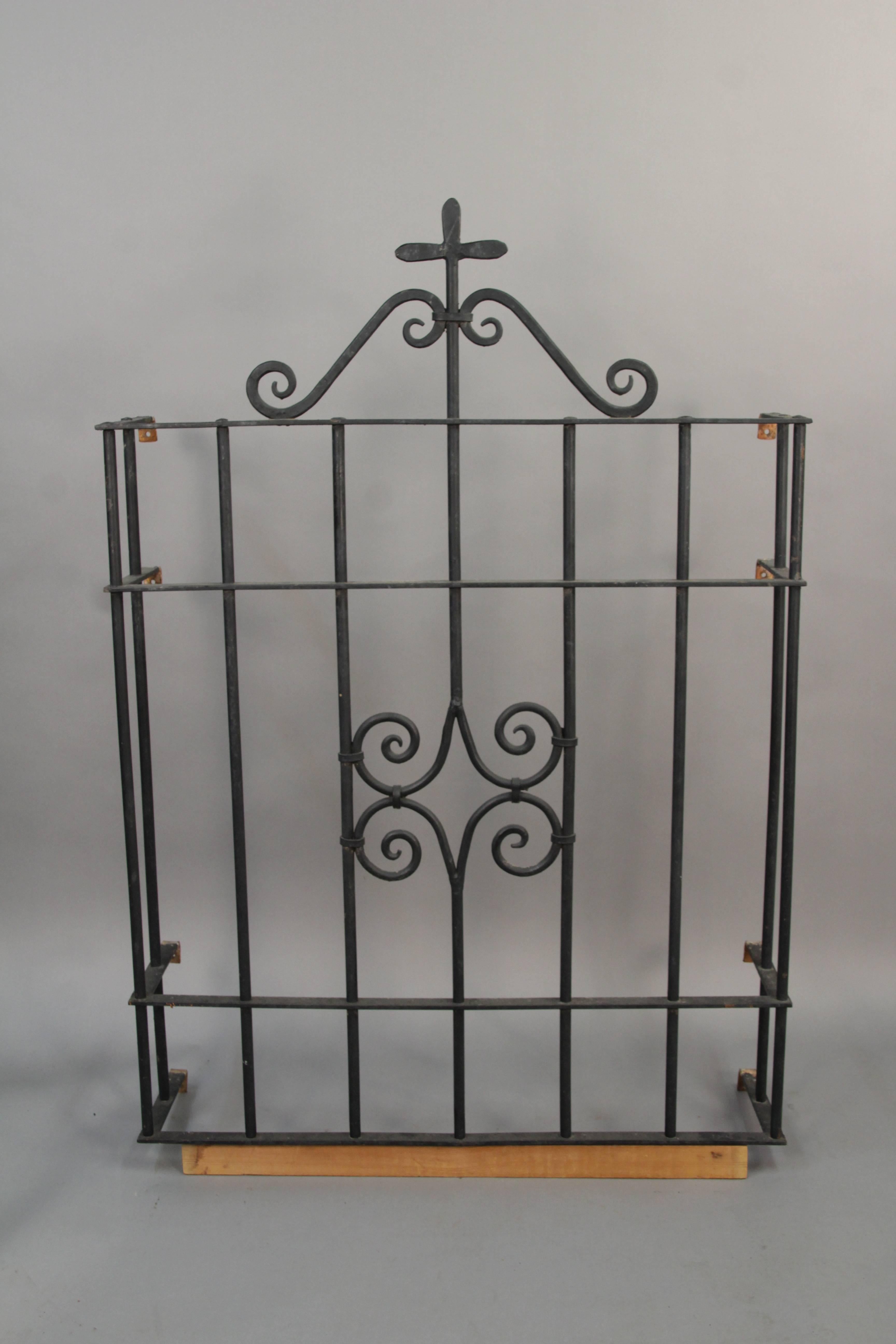 Spanish Colonial 1920s Wrought Iron Window Grill